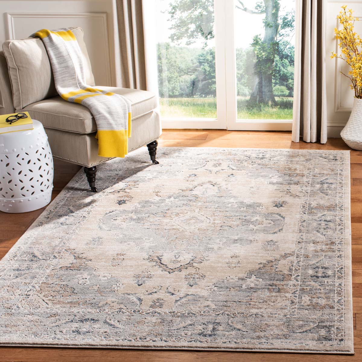 Safavieh Padding Martha Stewart Grey Area Rug; 4' x 6