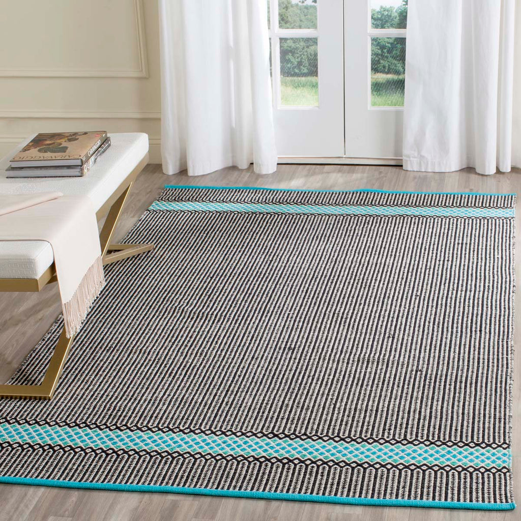Safavieh Montauk Rug Collection MTK820H - Turquoise / Multi