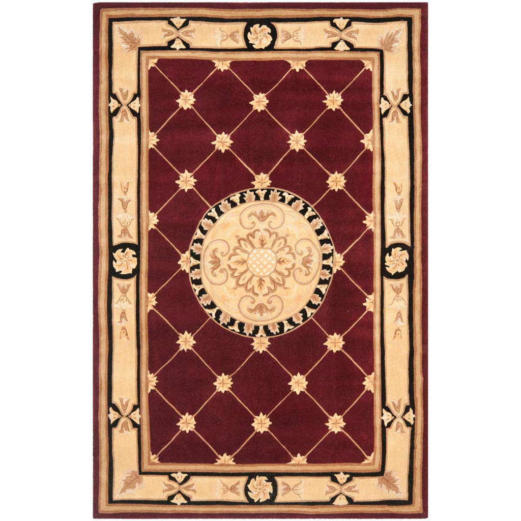 Safavieh Naples Rug Collection NA523A - Burgundy / Ivory