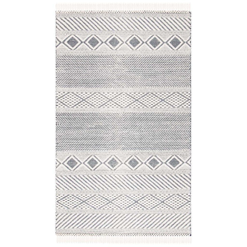 Safavieh Natura Rug Collection NAT856A - Ivory / Navy