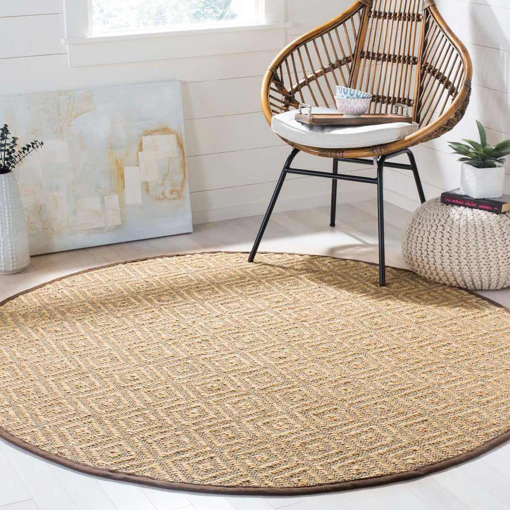 Safavieh Natural Fiber Rug Collection NF154A - Natural / Brown