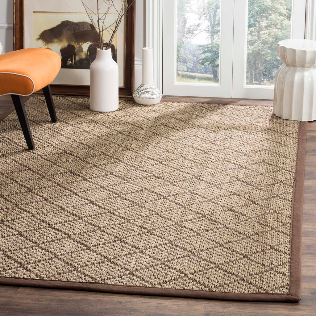 Safavieh Natural Fiber Rug Collection NF155A - Natural / Brown