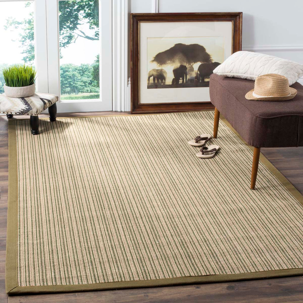 Safavieh Natural Fiber Rug Collection NF442A - Green / Green