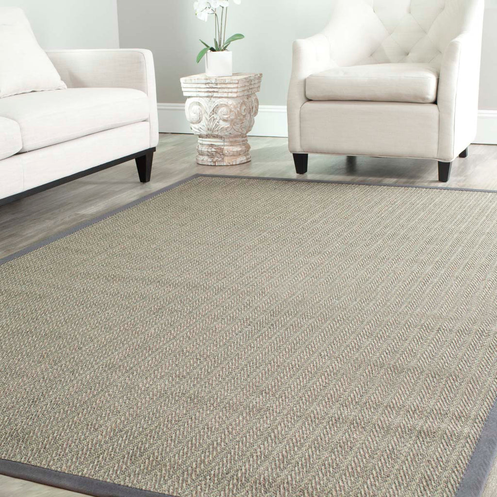 Safavieh Natural Fiber Rug Collection NF444A - Grey Brown / Grey