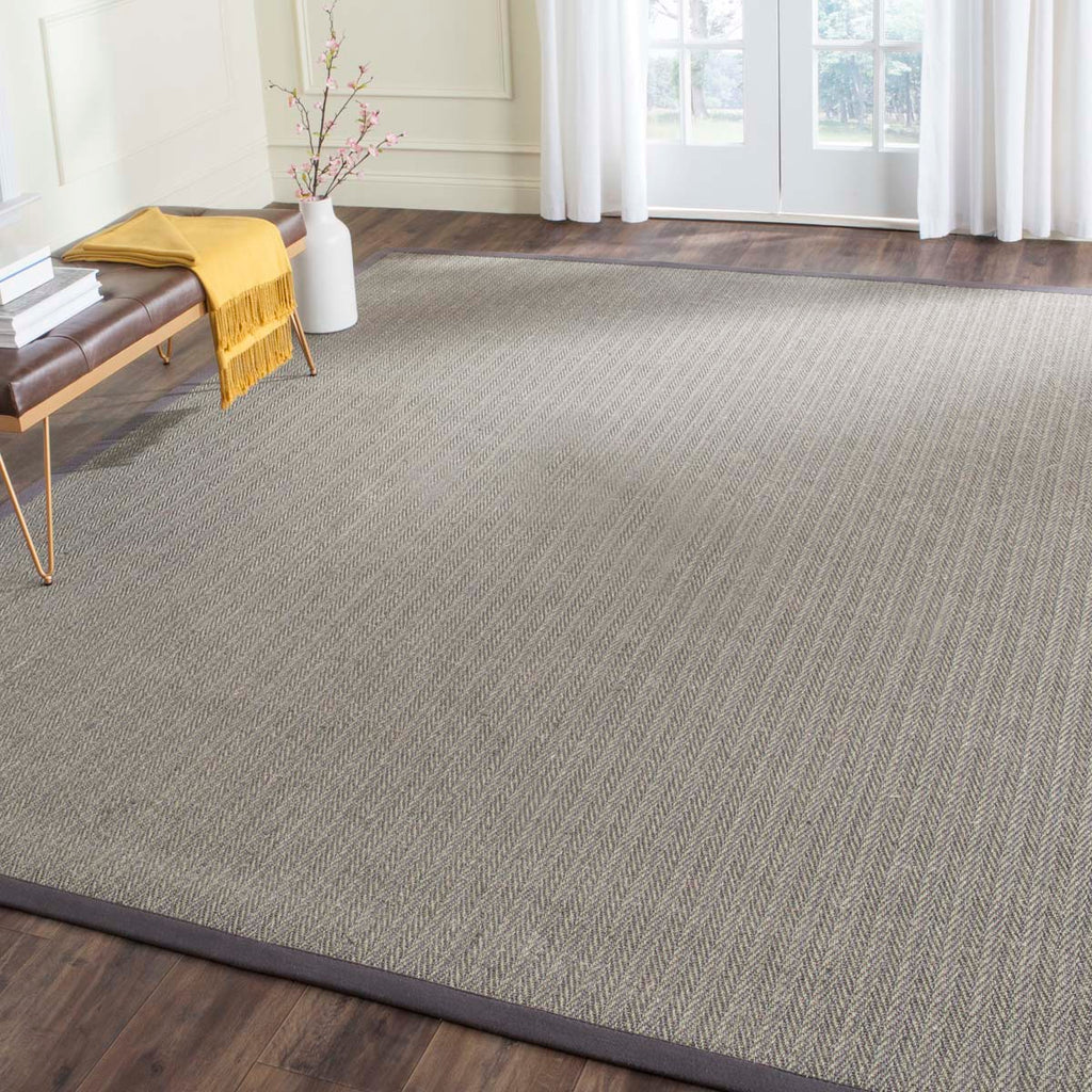 Safavieh Natural Fiber Rug Collection NF444A - Grey Brown / Grey