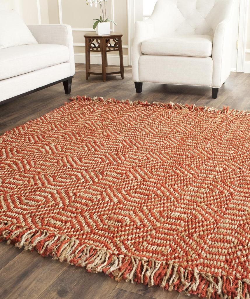 Safavieh Natural Fiber Rug Collection NF445A - Rust