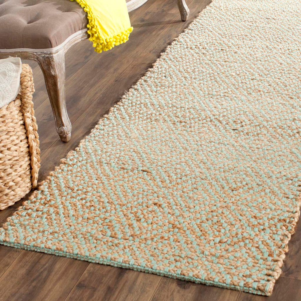 Safavieh Natural Fiber Rug Collection NF453A - Natural / Green