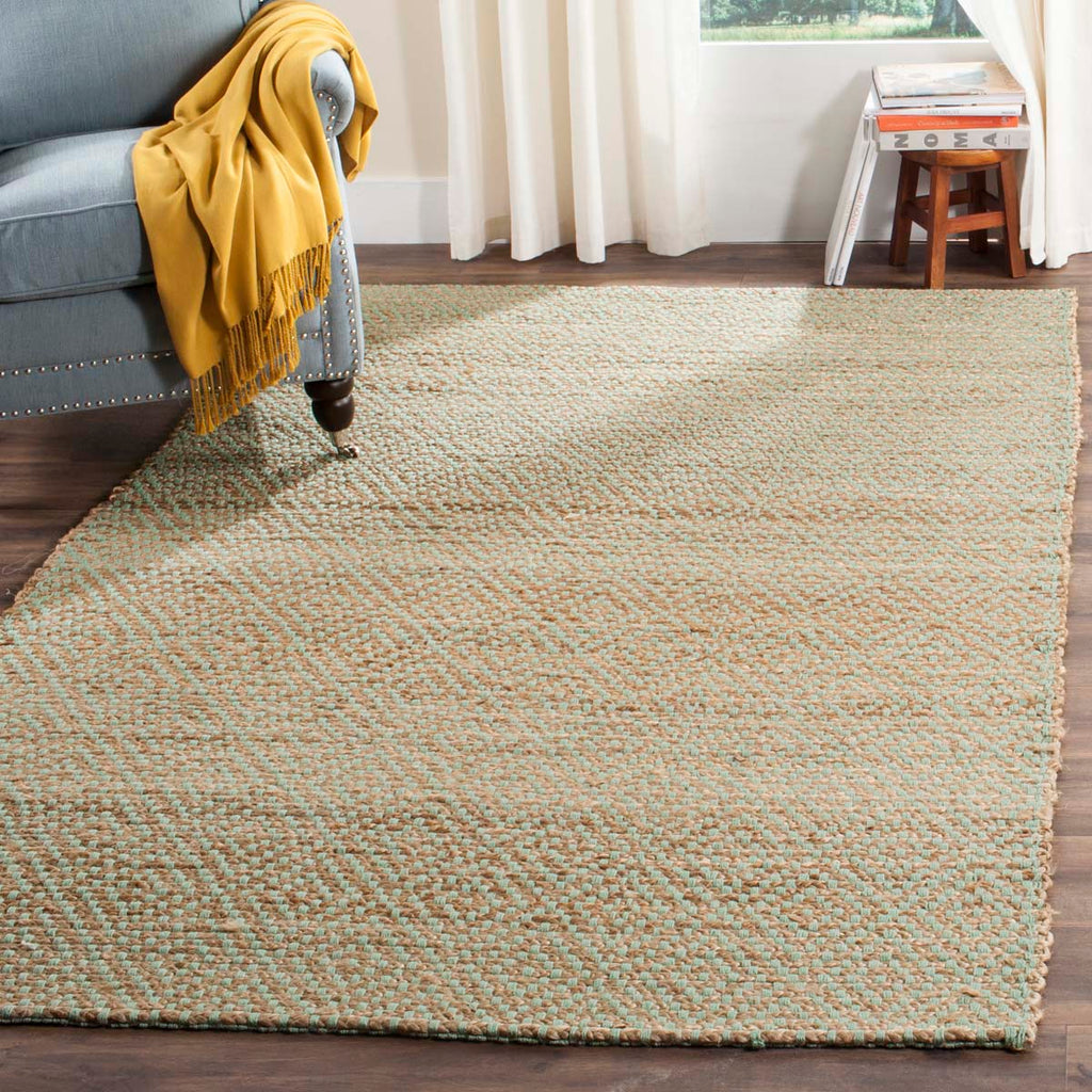 Safavieh Natural Fiber Rug Collection NF453A - Natural / Green