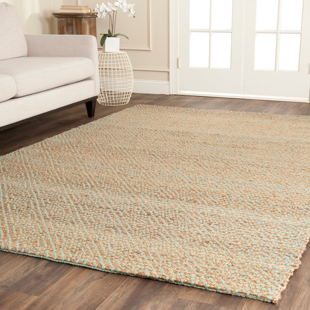 Safavieh Natural Fiber Rug Collection NF453A - Natural / Green