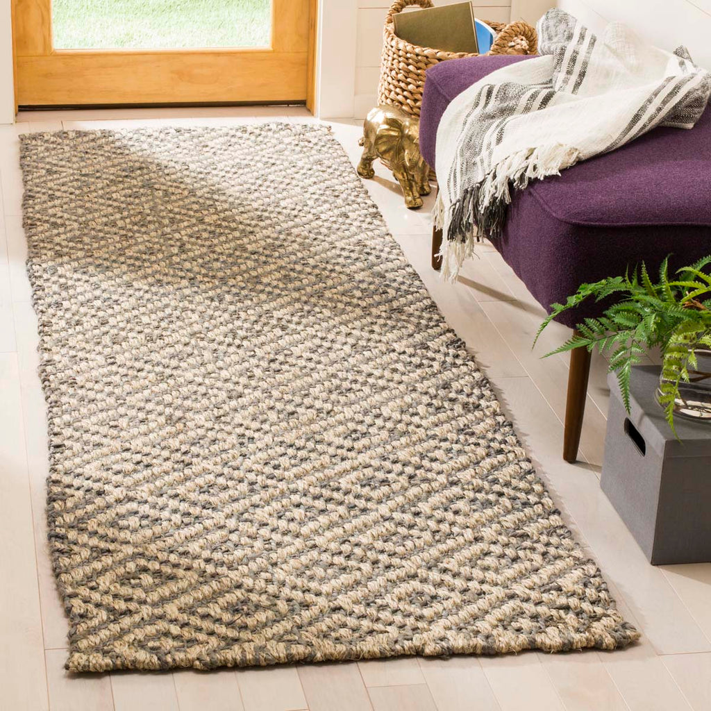 Safavieh Natural Fiber Rug Collection NF478A - Ivory / Grey