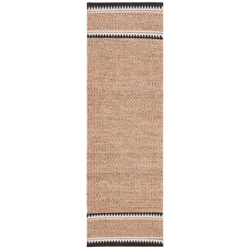 Safavieh Natural Fiber Rug Collection NF874B - Natural / Black