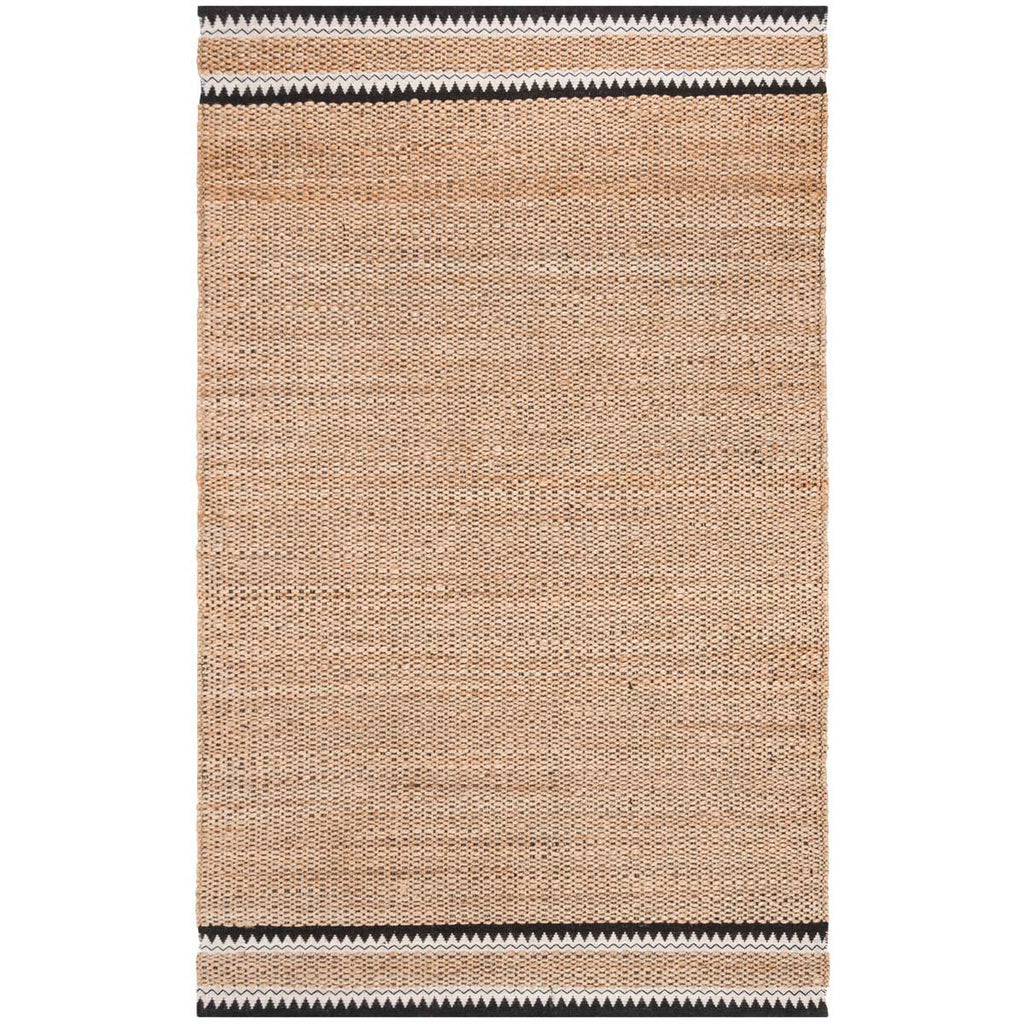 Safavieh Natural Fiber Rug Collection NF874B - Natural / Black