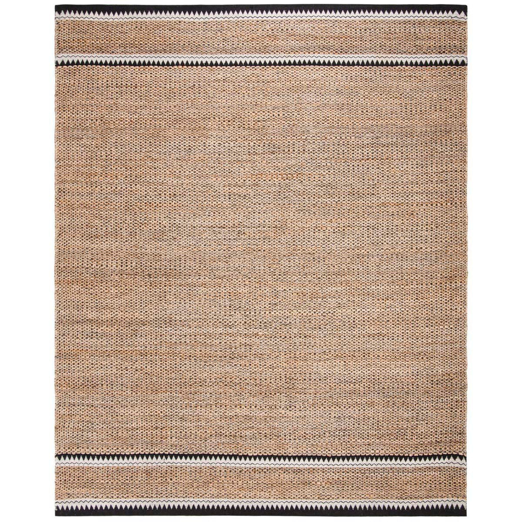 Safavieh Natural Fiber Rug Collection NF874B - Natural / Black