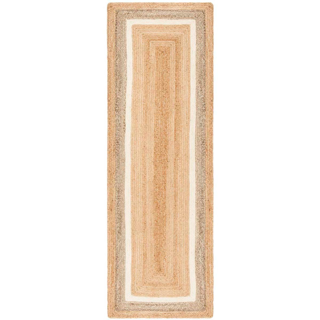 Safavieh Natural Fiber Rug Collection NF883B - Natural / Grey/Ivory