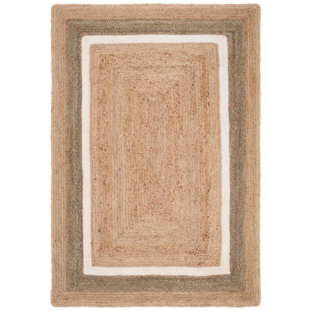 Safavieh Natural Fiber Rug Collection NF883B - Natural / Grey/Ivory