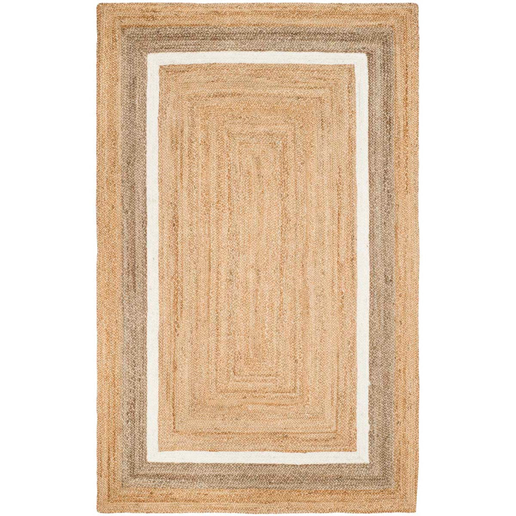 Safavieh Natural Fiber Rug Collection NF883B - Natural / Grey/Ivory