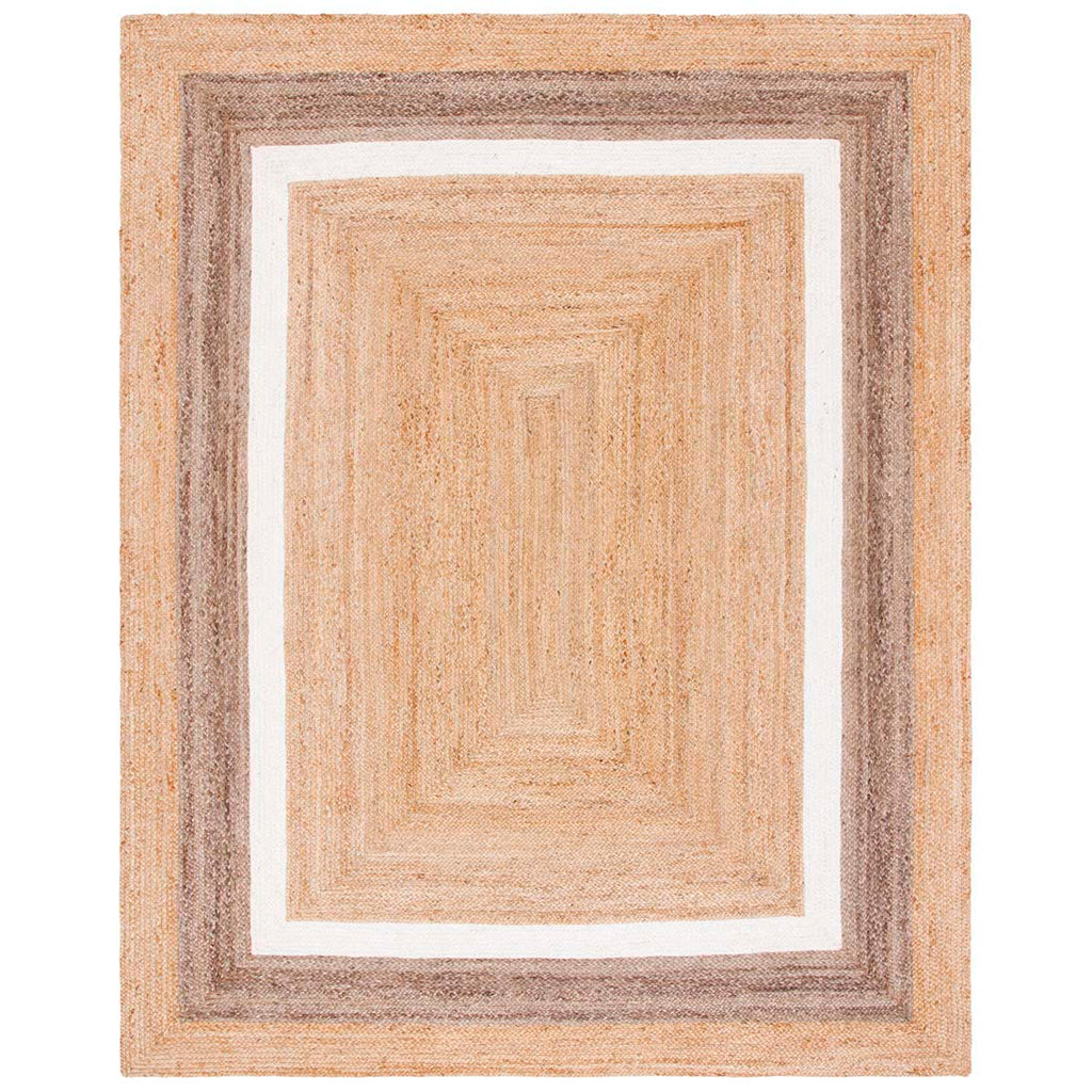 Safavieh Natural Fiber Rug Collection NF883B - Natural / Grey/Ivory