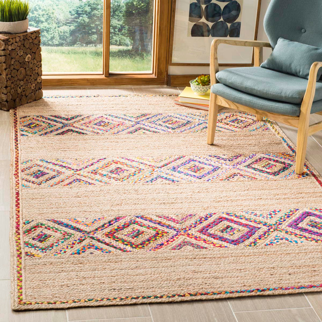 Safavieh Natural Fiber Rug Collection NF920B - Natural / Multi