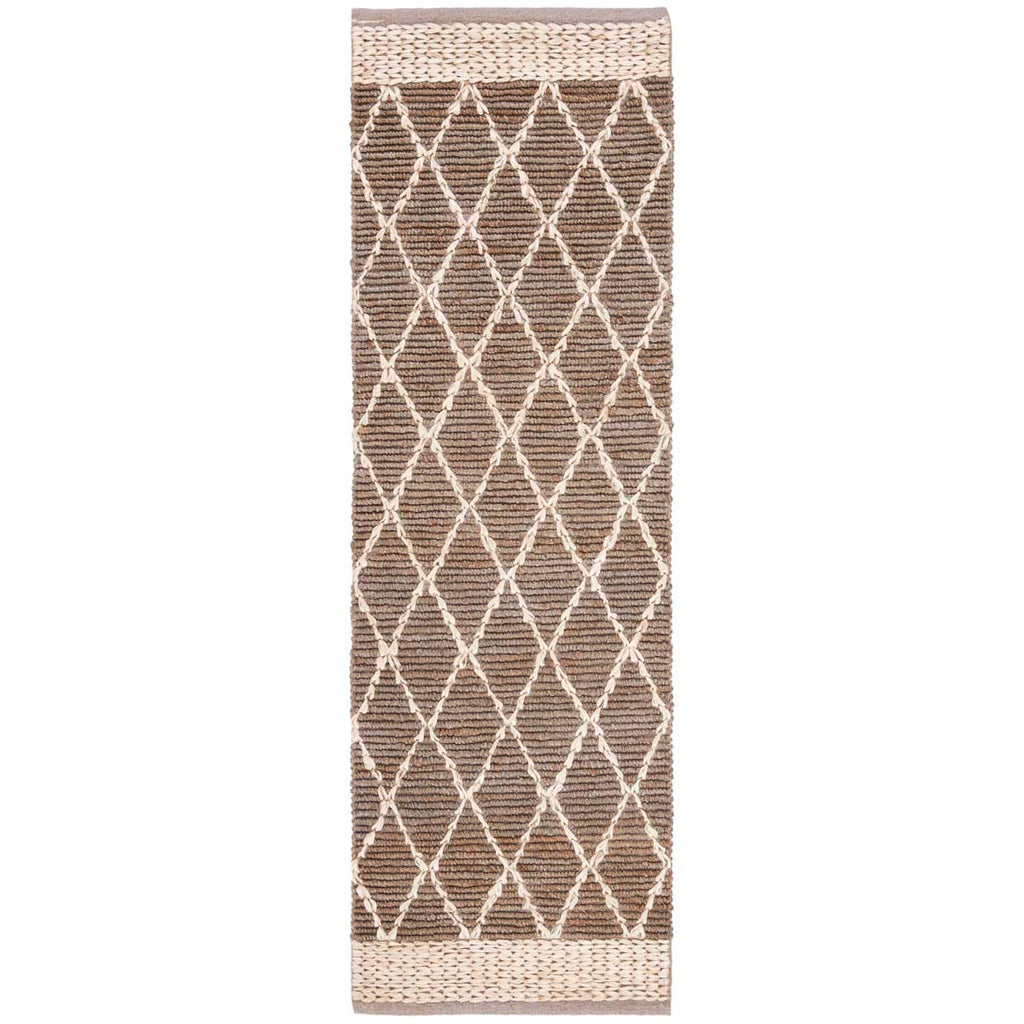 Safavieh Natural Fiber Rug Collection NF951F - Natural / Grey