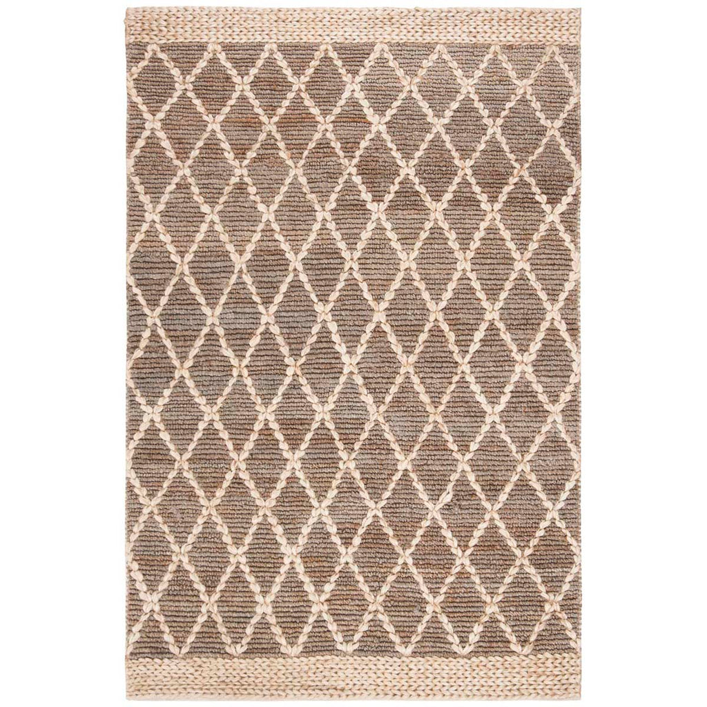 Safavieh Natural Fiber Rug Collection NF951F - Natural / Grey