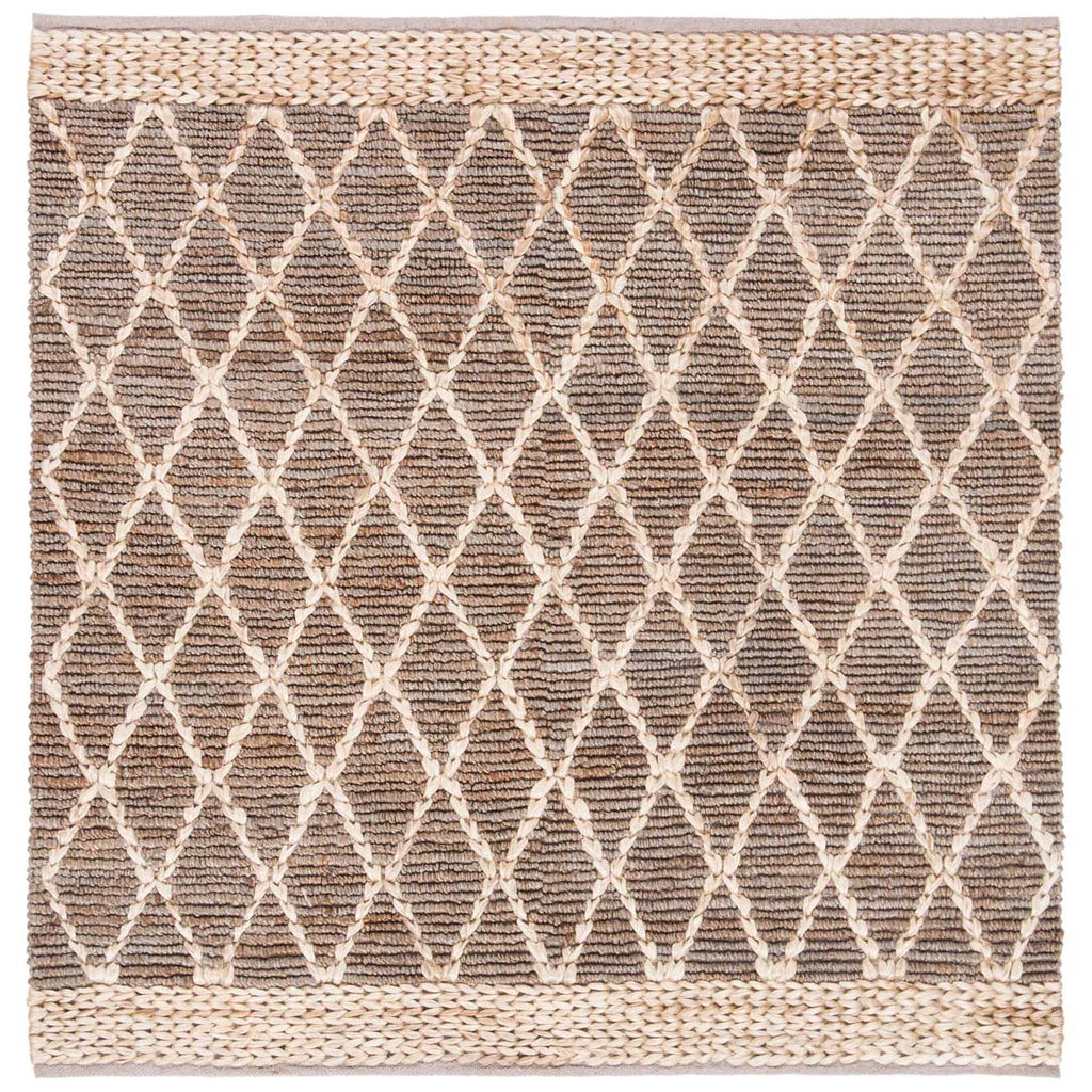 Safavieh Natural Fiber Rug Collection NF951F - Natural / Grey