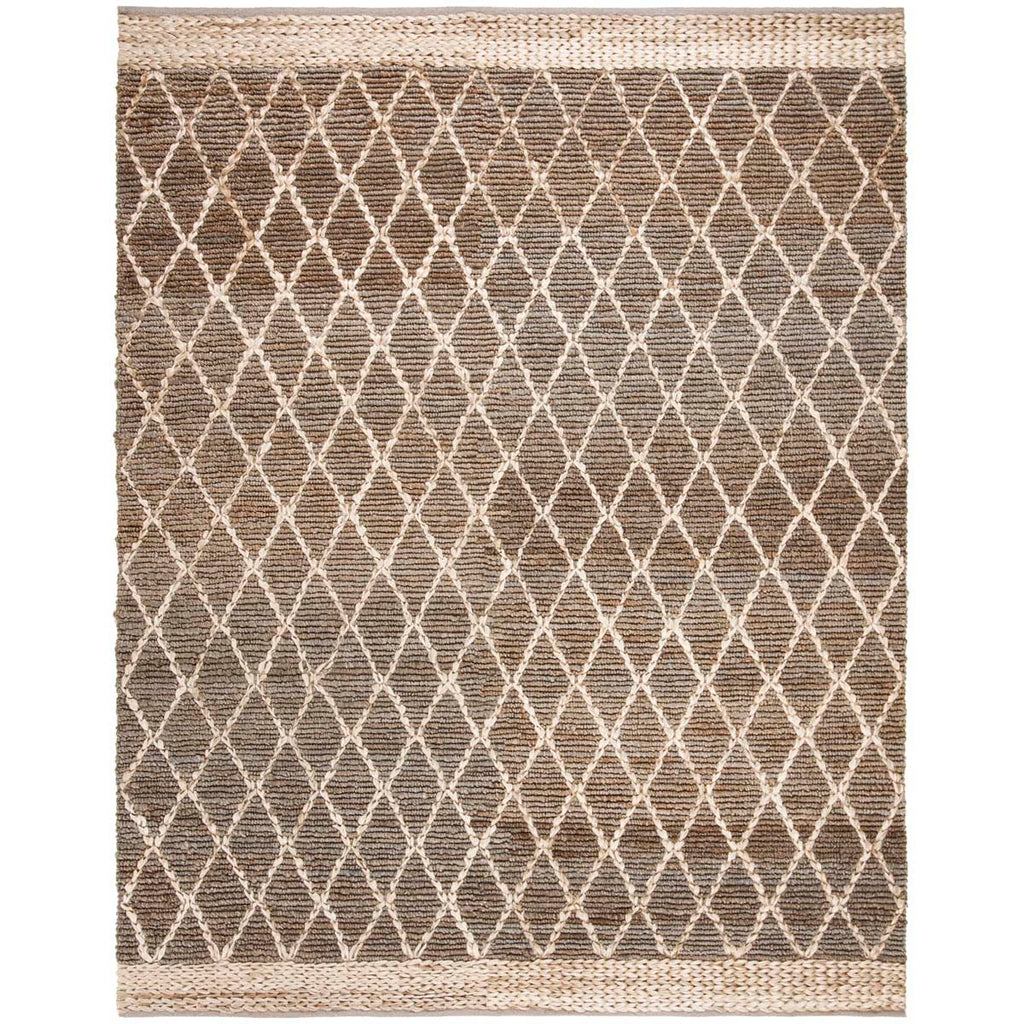 Safavieh Natural Fiber Rug Collection NF951F - Natural / Grey