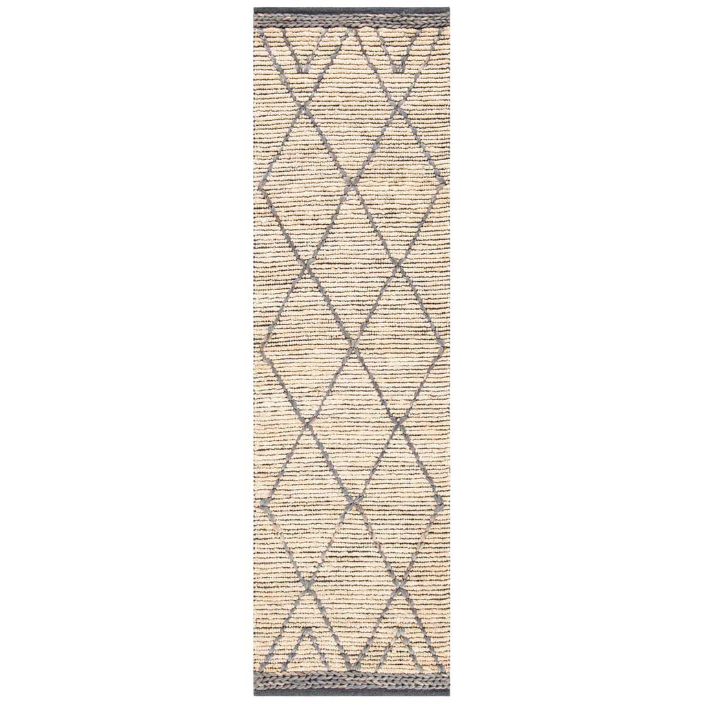 Safavieh Natural Fiber Rug Collection NF956F - Natural / Grey