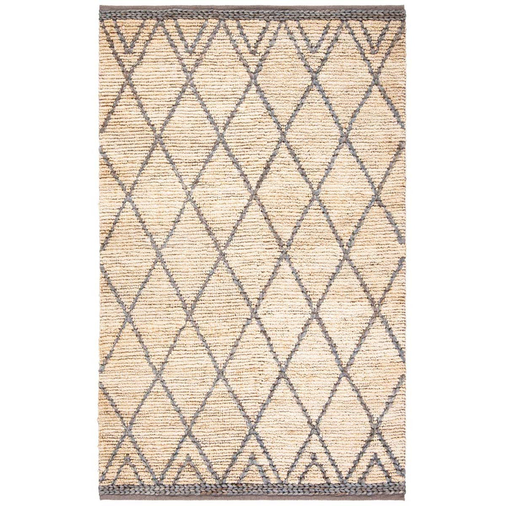 Safavieh Natural Fiber Rug Collection NF956F - Natural / Grey