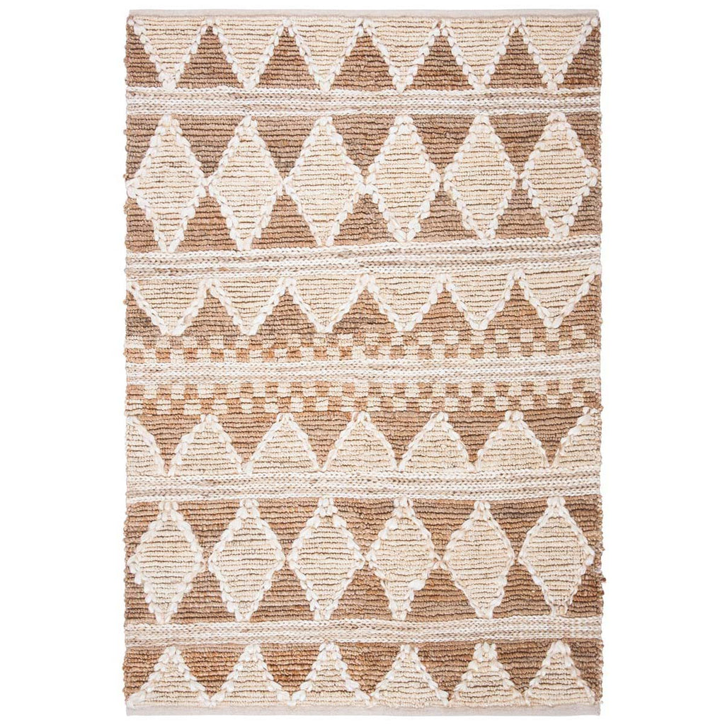Safavieh Natural Fiber Rug Collection NF958T - Brown / Beige