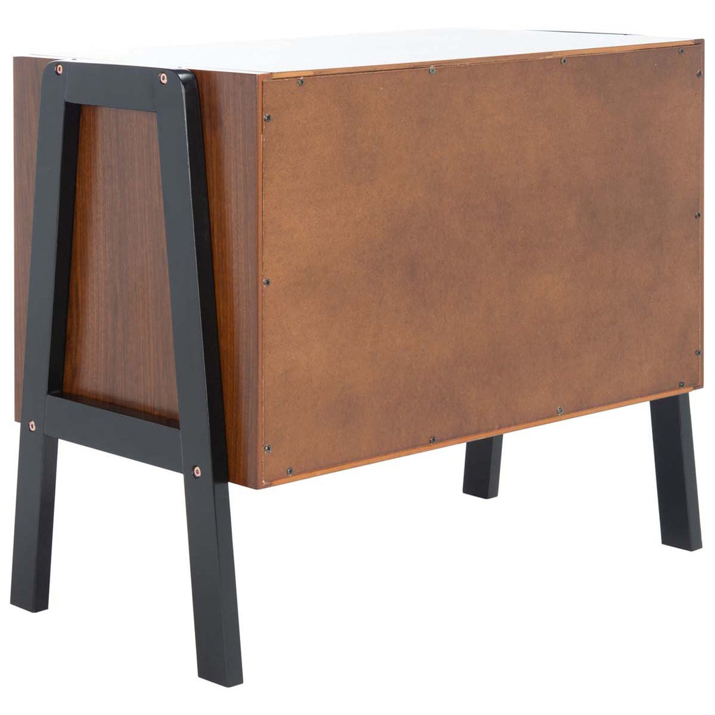 Safavieh Winchester Night Stand  - Walnut / Black