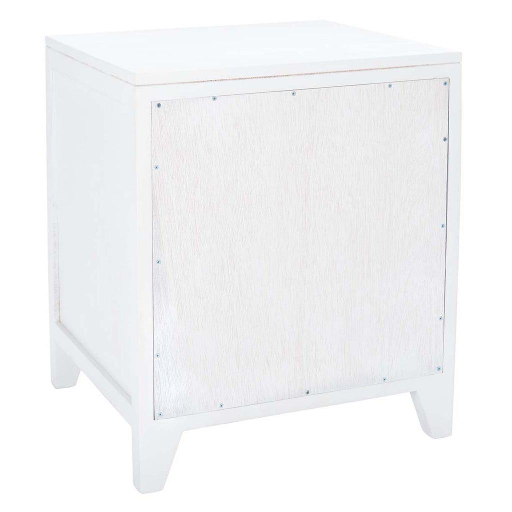 Safavieh Devon 1 Drawer 1 Door Nightstand - White/Natural