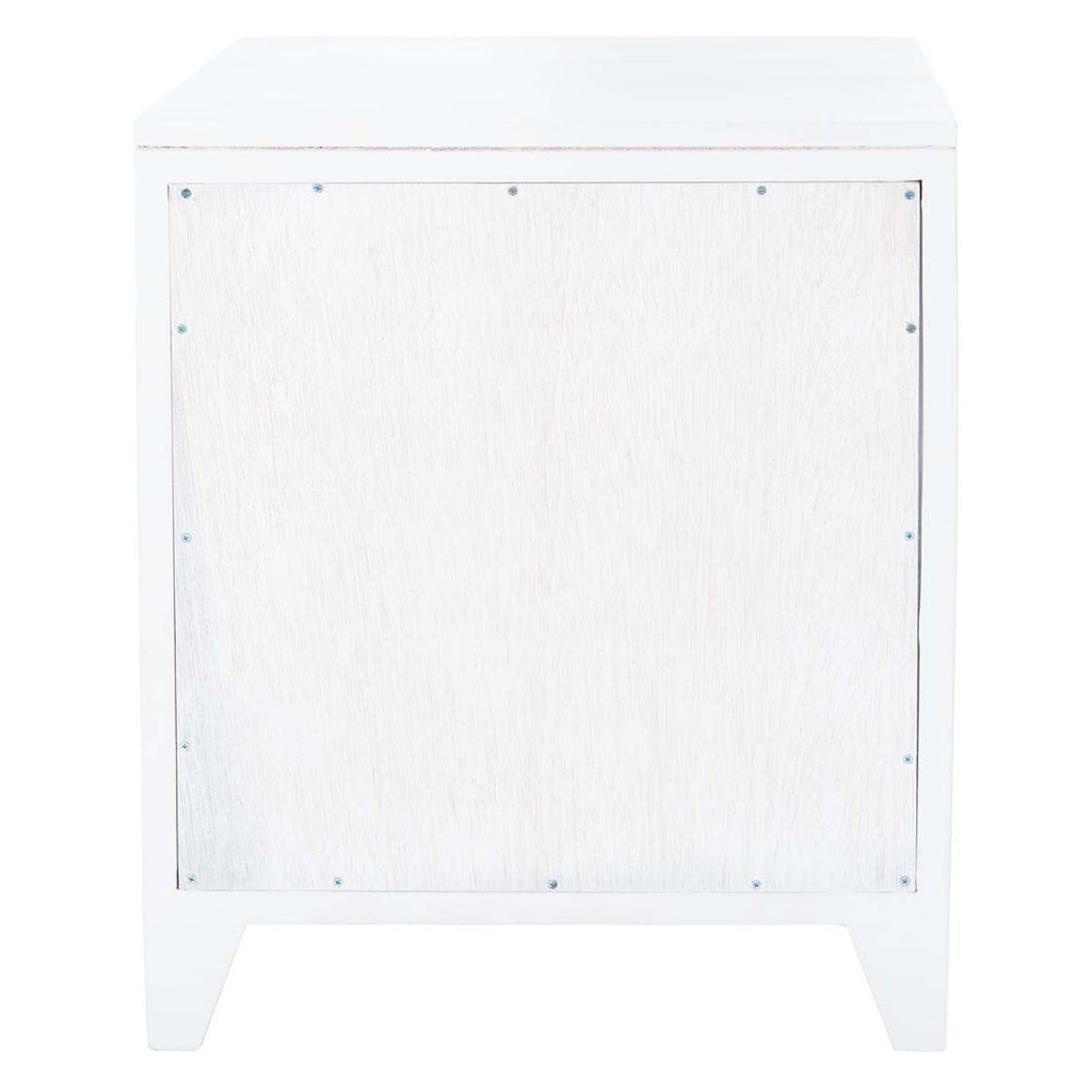 Safavieh Devon 1 Drawer 1 Door Nightstand - White/Natural