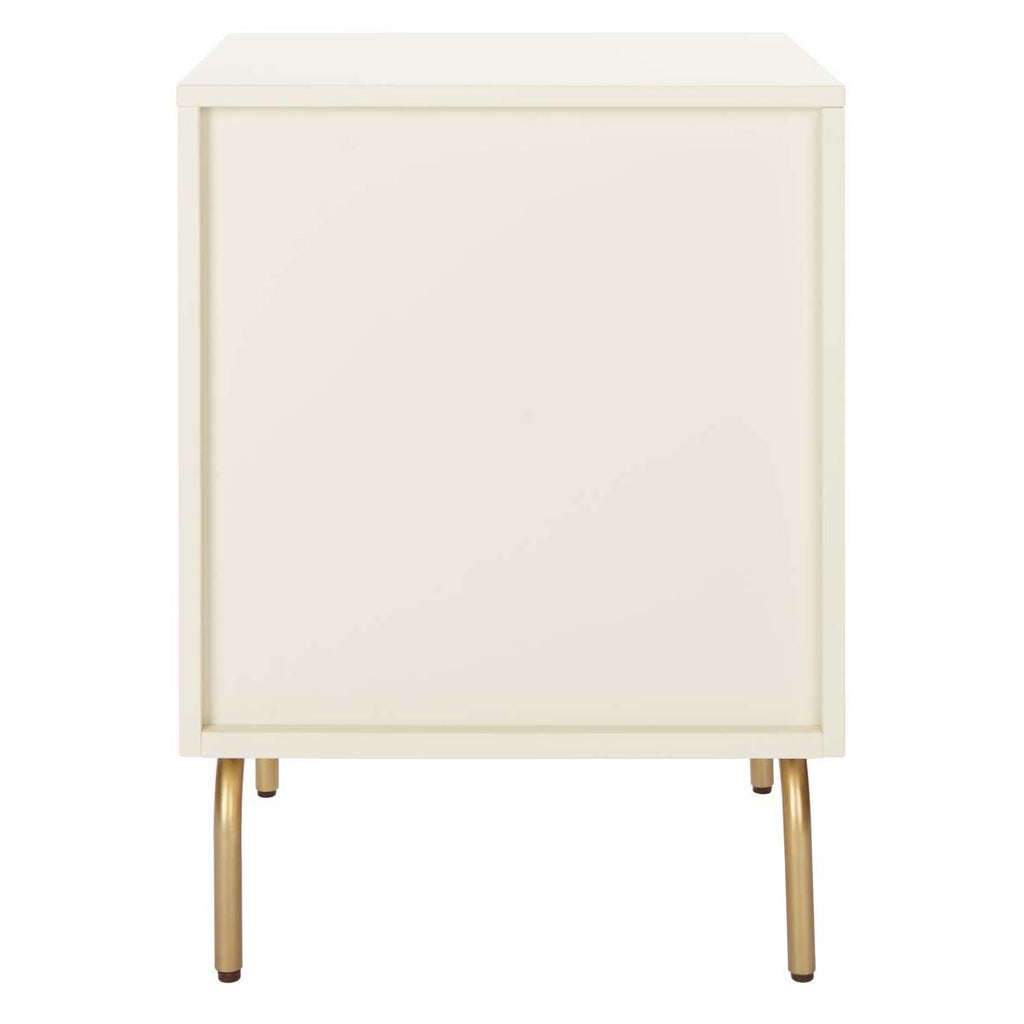 Safavieh Genevieve 2 Drawer Nightstand - Cream / White Washed