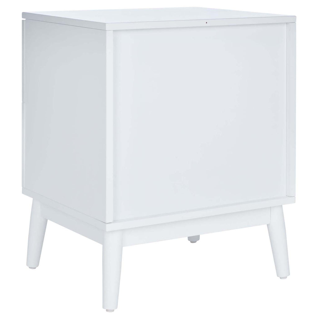 Safavieh Tay 2Drawer Patterned Night Stand - White Washed