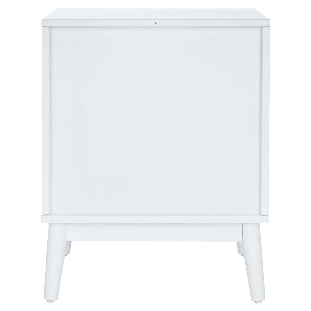 Safavieh Tay 2Drawer Patterned Night Stand - White Washed