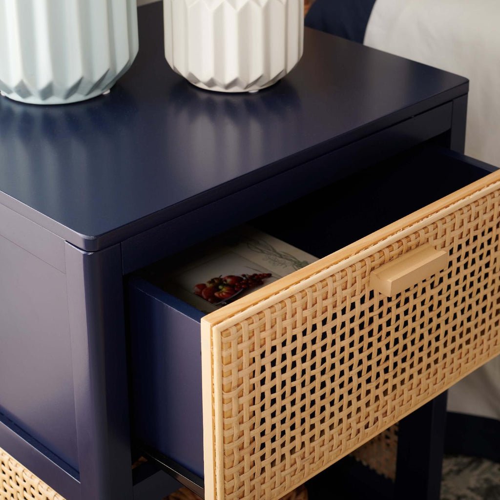 Safavieh Miya Night Stand - Navy / Natural