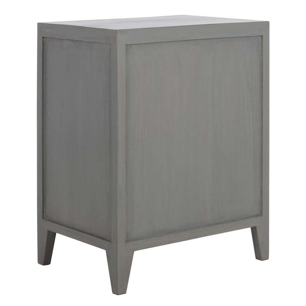 Safavieh Thea 1 Door Carved Nightstand - Grey Walnut