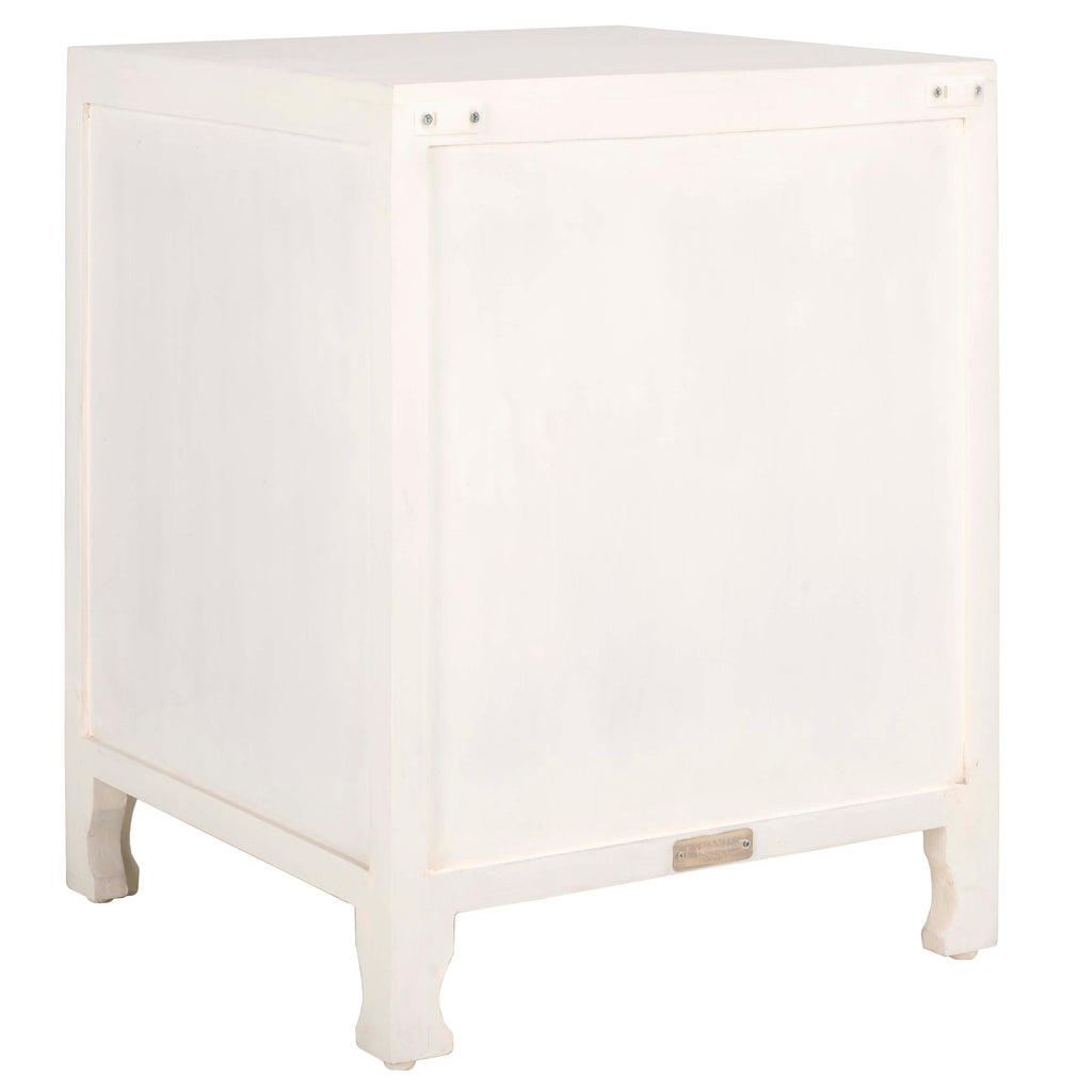 Safavieh Raura 2 Shelf 1 Door Nightstand - White Wash