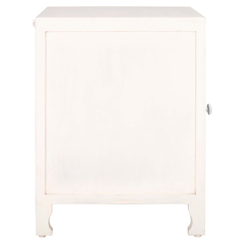 Safavieh Raura 2 Shelf 1 Door Nightstand - White Wash