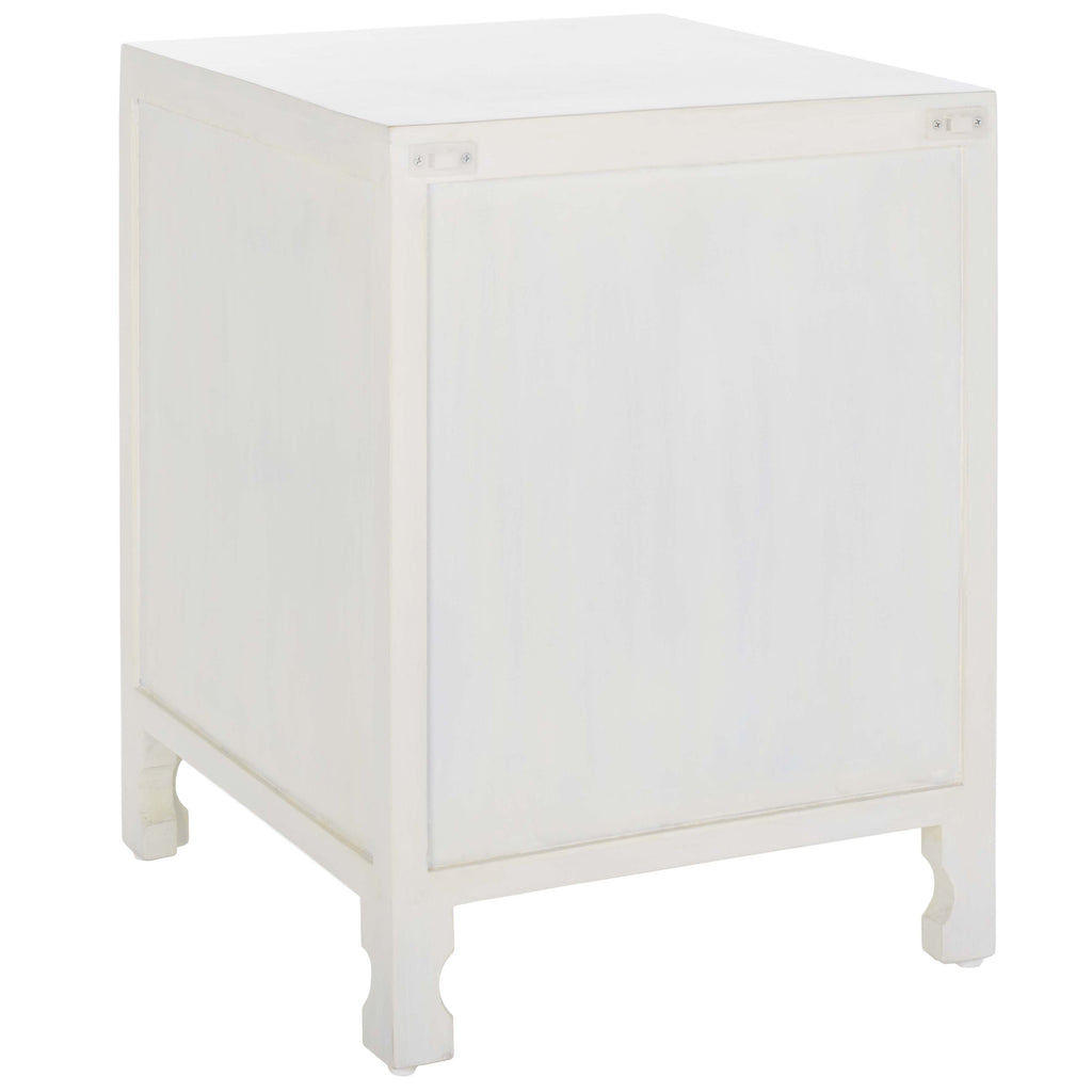 Safavieh Rayetta 2 Shelf 1 Door Nightstand - White Wash