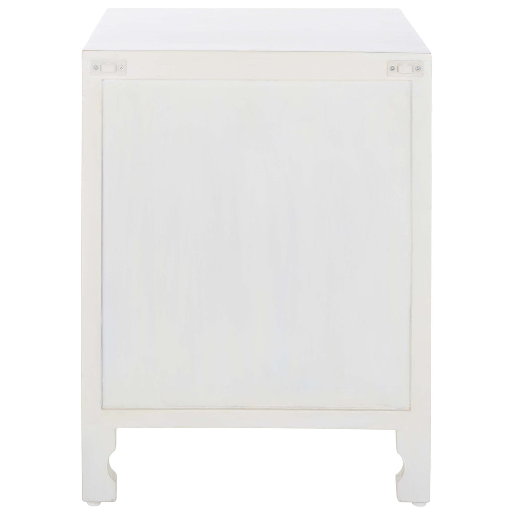 Safavieh Rayetta 2 Shelf 1 Door Nightstand - White Wash