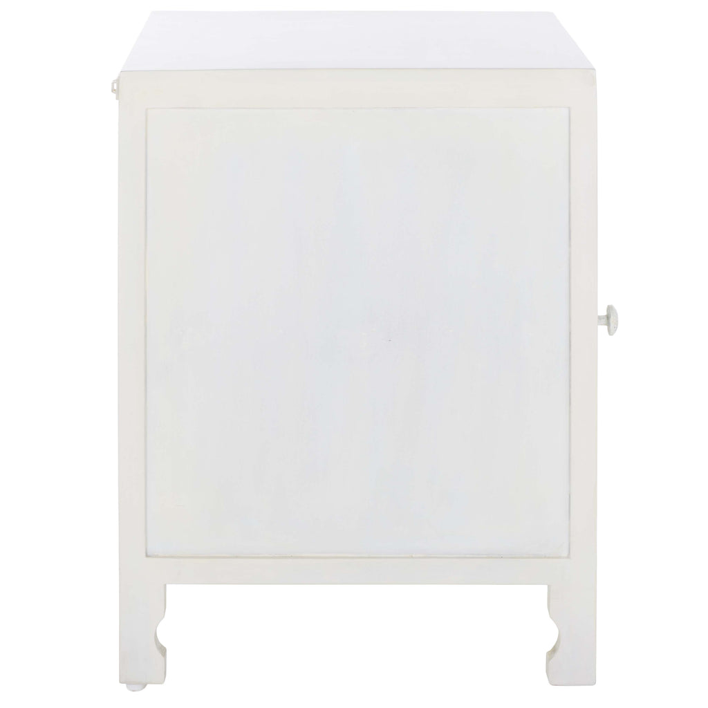 Safavieh Rayetta 2 Shelf 1 Door Nightstand - White Wash