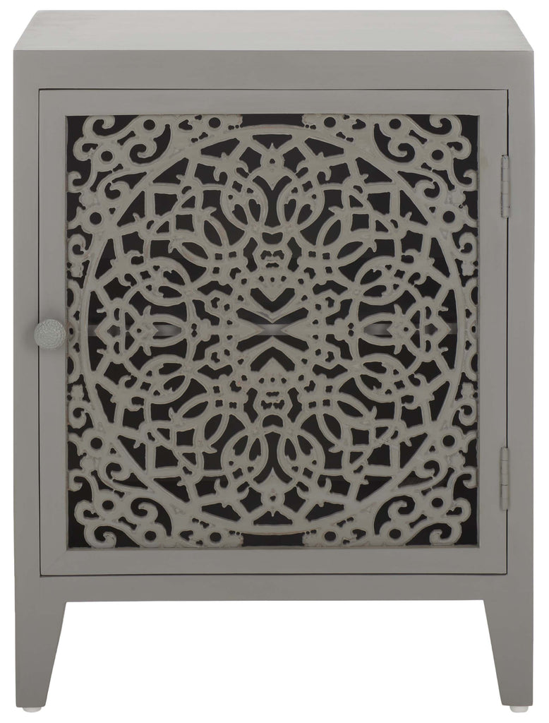 Safavieh Tayda 2 Shelf 1 Door Nightstand - Grey