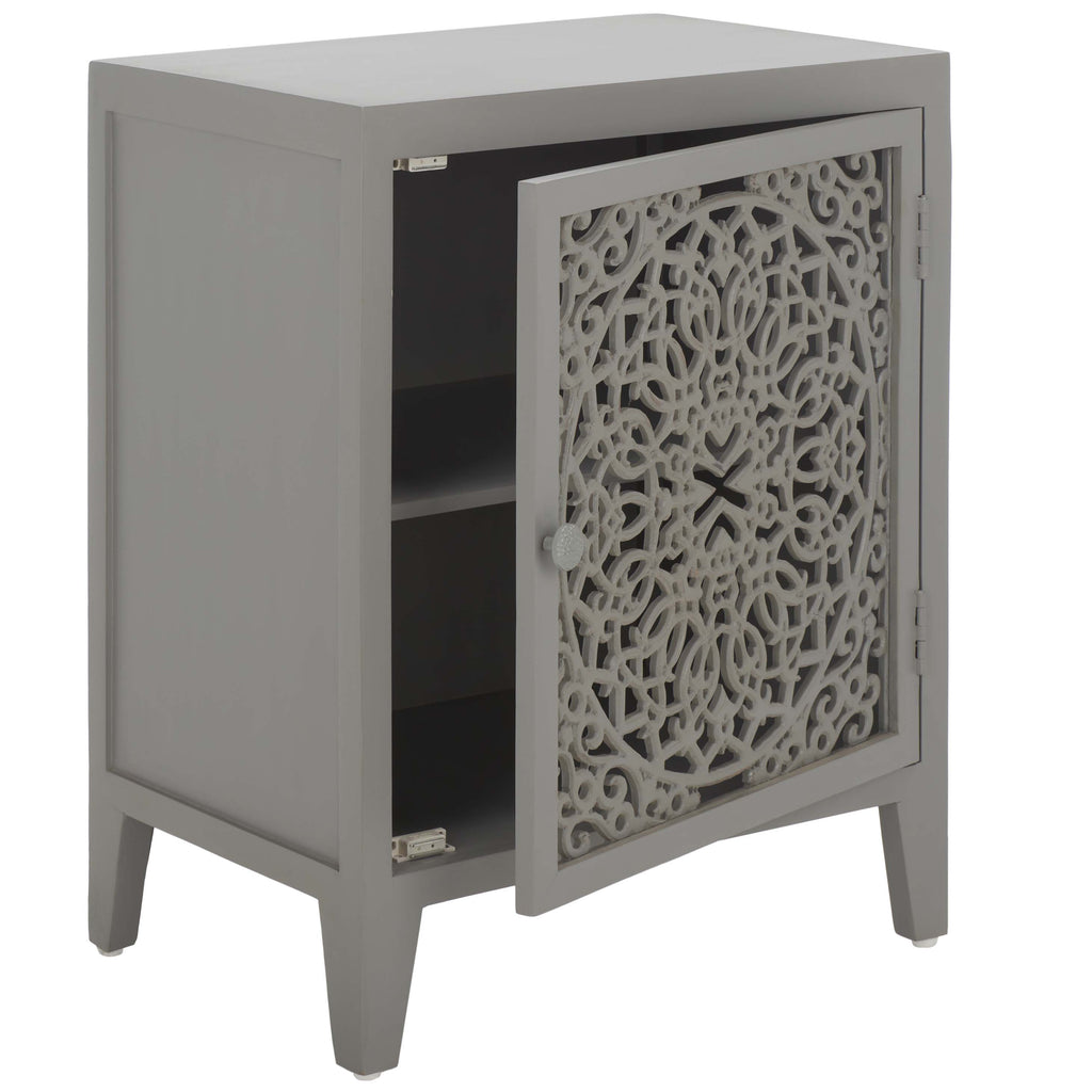 Safavieh Tayda 2 Shelf 1 Door Nightstand - Grey