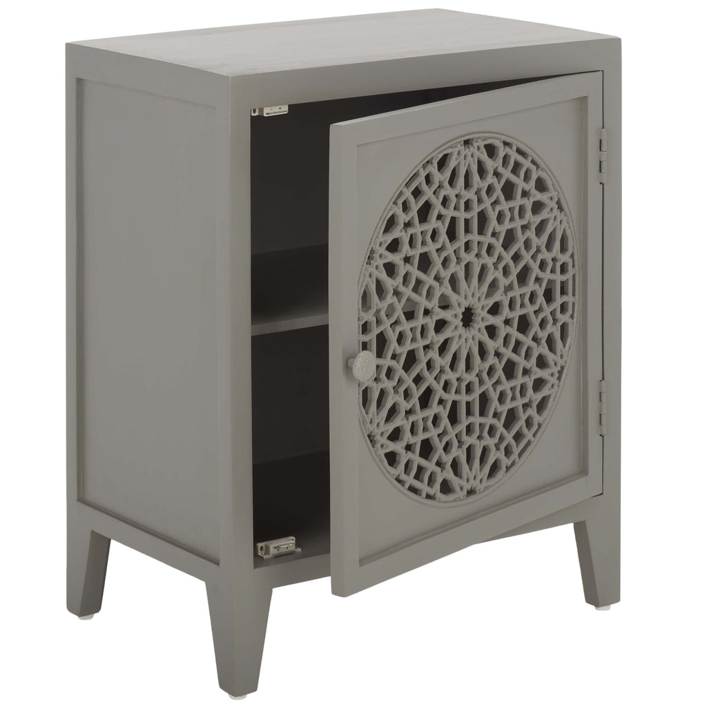 Safavieh Toroka 2 Shelf 1 Door Nightstand - Grey