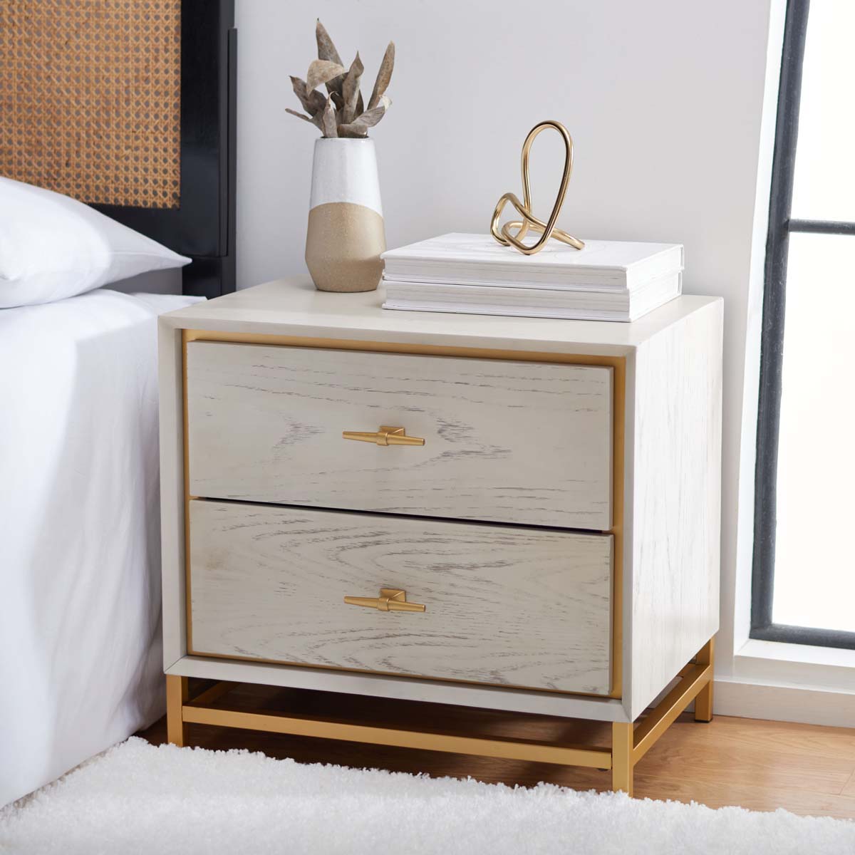 Safavieh nightstand clearance white