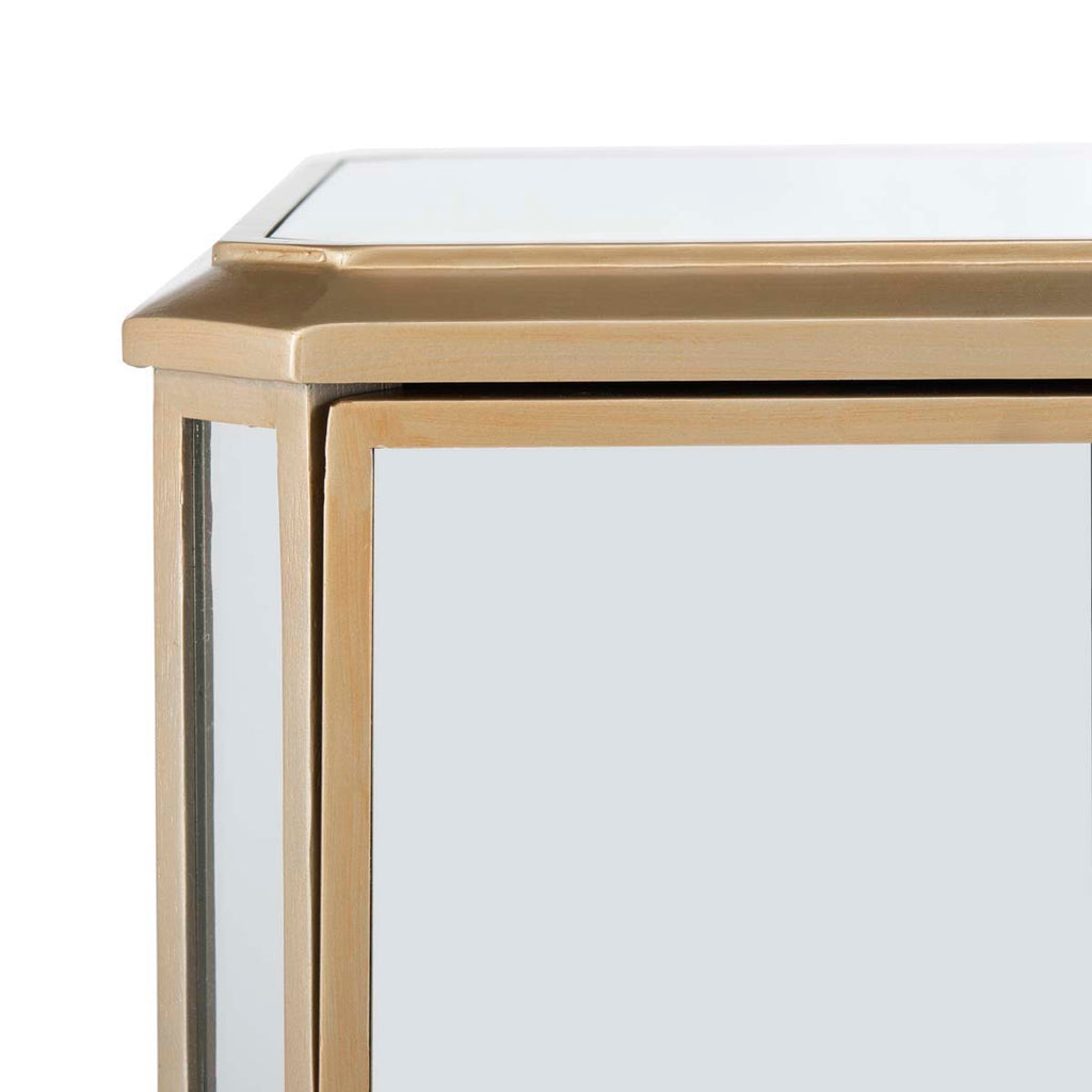 Safavieh Giana 3 Drawer Mirrored Nightstand - Mirror