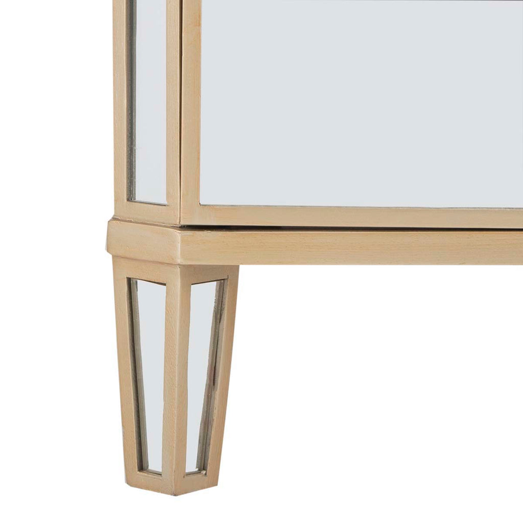 Safavieh Giana 3 Drawer Mirrored Nightstand - Mirror