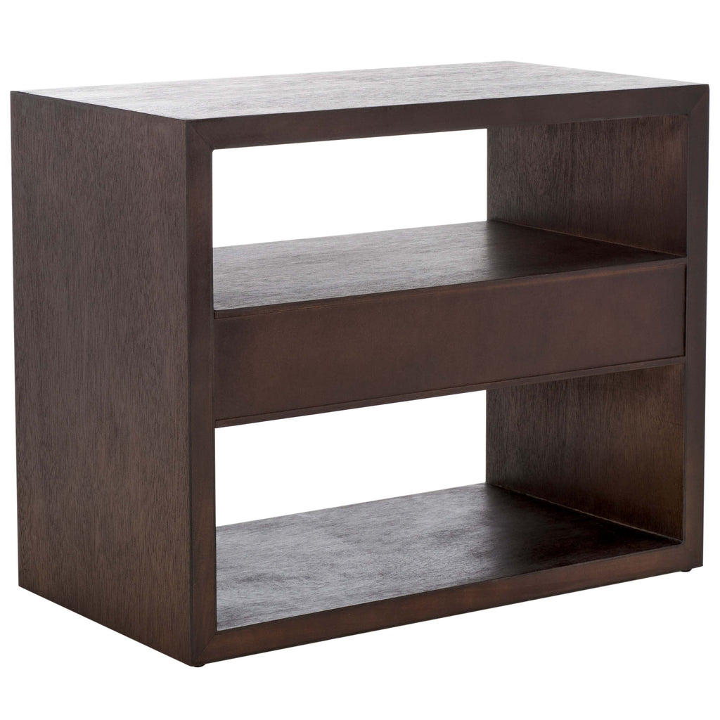 Safavieh Apis Raffia Console Table - Dark Oak