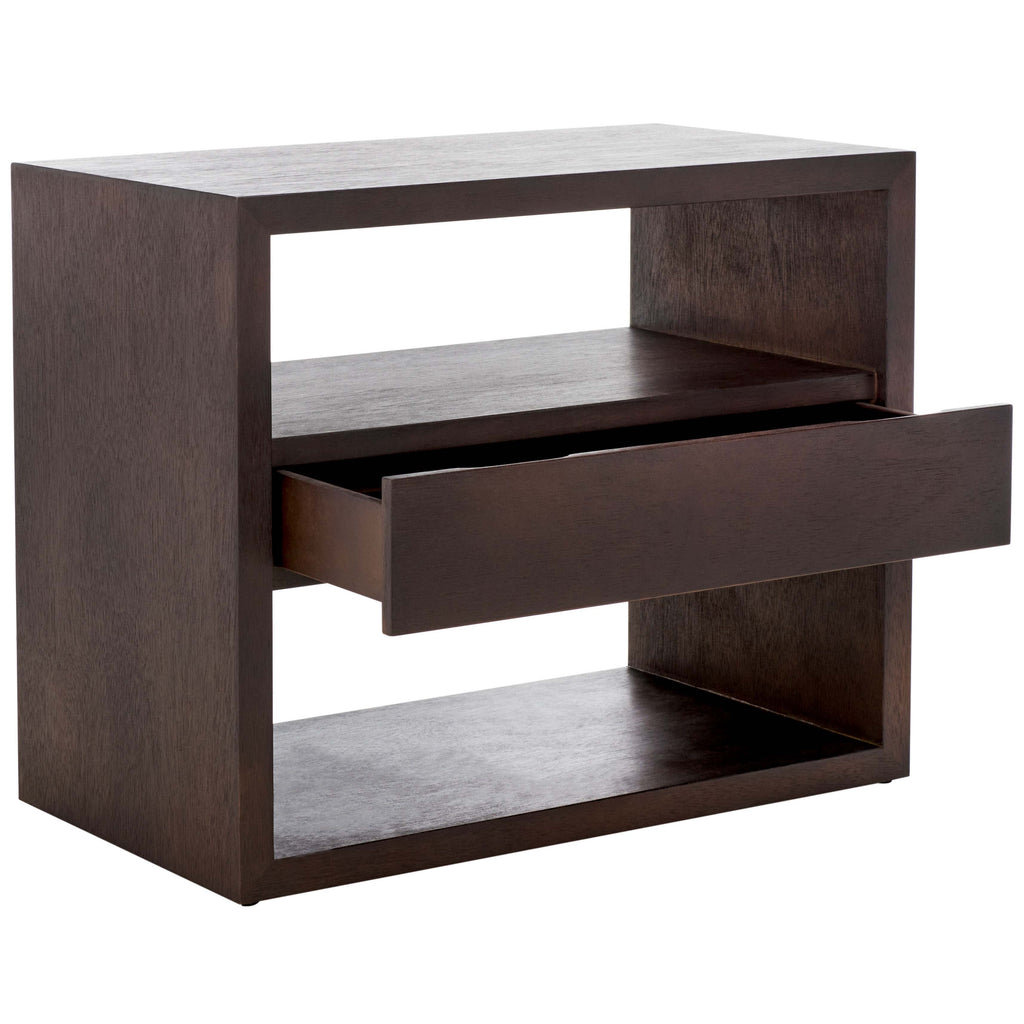 Safavieh Apis Raffia Console Table - Dark Oak